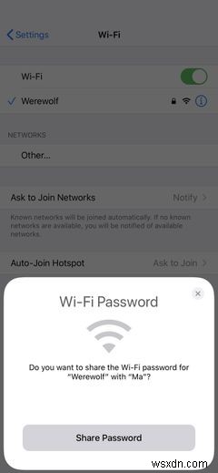 Cách chia sẻ mật khẩu Wi-Fi của bạn từ iPhone sang iPhone 