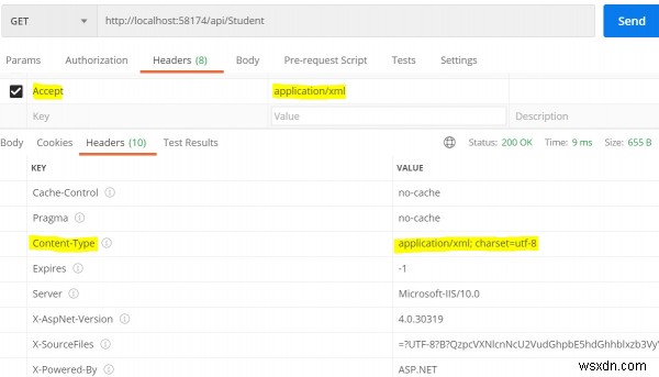 Thương lượng nội dung trong Asp.Net webAPI C # là gì? 