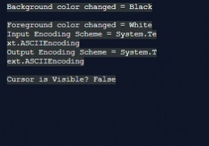 Cách thay đổi khả năng hiển thị của Con trỏ của Bảng điều khiển trong C # 