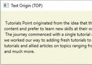 Nguồn gốc văn bản trong JavaFX là gì? 