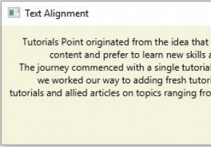 Làm cách nào để điều chỉnh căn chỉnh của văn bản trong JavaFX? 