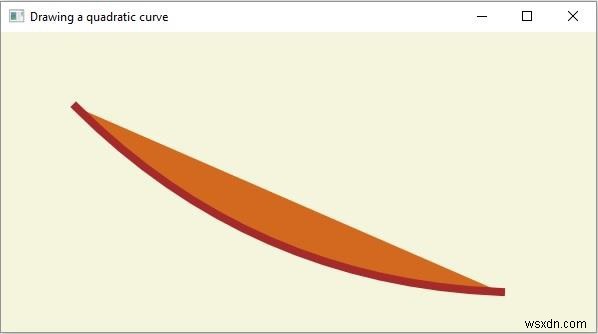 Cách tạo QuadCurve bằng JavaFX? 