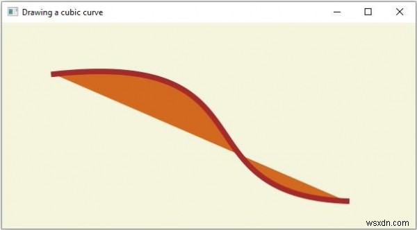 Cách tạo CubicCurve bằng JavaFX? 