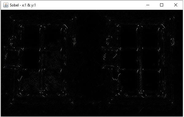 Ví dụ Java minh họa tính năng phát hiện cạnh Sobel trong OpenCV. 