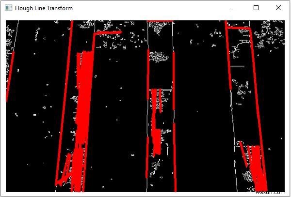 Triển khai OpenCV Probabilistic Hough Line Transform trong Java. 