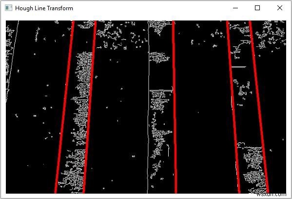 Triển khai OpenCV Hough Line Transform sử dụng Java. 