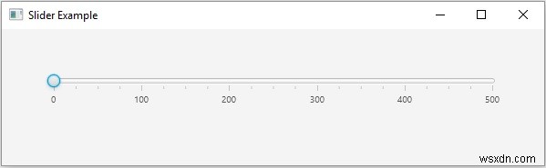 Cách tạo thanh trượt JavaFX? 