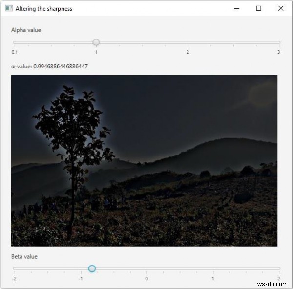 Ứng dụng OpenCV JavaFX để thay đổi độ sắc nét của hình ảnh 