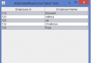 Làm cách nào để đặt màu cho các hàng thay thế của JTable trong Java? 