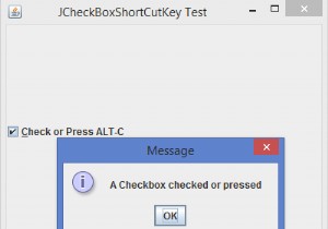 Làm cách nào để đặt phím tắt cho JCheckBox trong Java? 