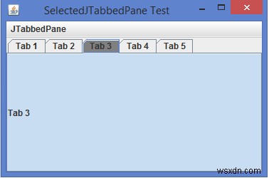 Làm cách nào để đánh dấu tab đã chọn của JTabbedPane trong Java? 