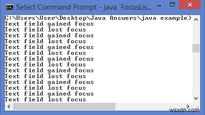 Tầm quan trọng của giao diện FocusListener trong Java là gì? 
