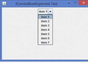 Làm cách nào để căn giữa các mục của JComboBox trong Java? 