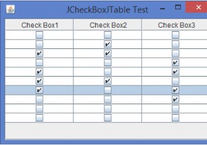 Làm thế nào chúng ta có thể thêm / chèn một JCheckBox bên trong một ô JTable trong Java? 