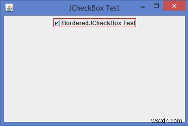 Làm cách nào chúng ta có thể đặt đường viền cho JCheckBox trong Java? 