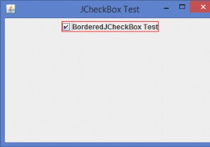 Làm cách nào chúng ta có thể đặt đường viền cho JCheckBox trong Java? 