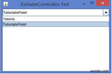 Làm thế nào chúng ta có thể triển khai JComboBox có thể chỉnh sửa trong Java? 