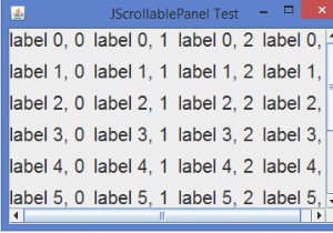 Cách triển khai JPanel có cuộn (scrollable) trong Java