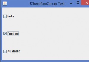 Làm cách nào để chọn từng mục một từ JCheckBox trong Java? 