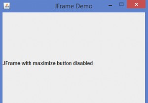 Cách vô hiệu hóa nút maximize của JFrame trong Java