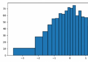 Làm thế nào để tạo một biểu đồ với các thùng có diện tích bằng nhau trong Matplotlib? 