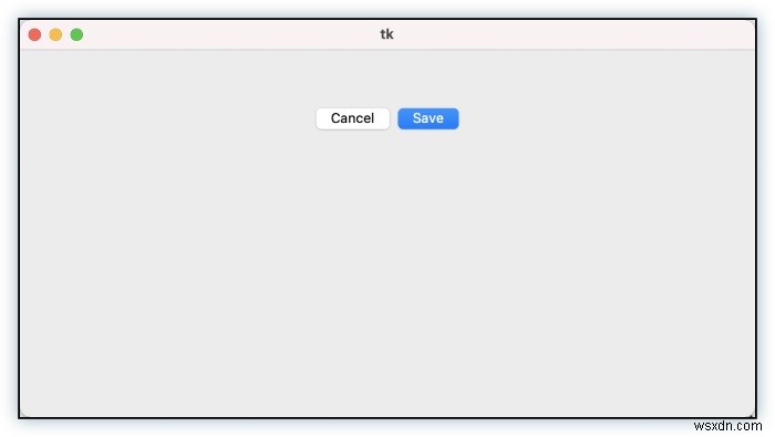 Làm cách nào để đánh dấu nút tkinter trong macOS? 
