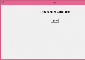 Thay đổi văn bản Label Tkinter động bằng Label.configure()