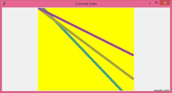 Tkinter - Làm thế nào để tạo các đường màu dựa trên độ dài? 