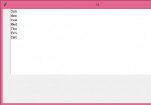 In danh sách ra widget Text Tkinter