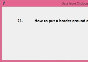Sao chép từ khay nhớ tạm bằng Python và Tkinter 