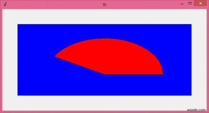 Làm thế nào để vẽ một vòng cung trên canvas tkinter? 