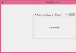 Làm cách nào để xác định vị trí của Toplevel trong Tkinter? 