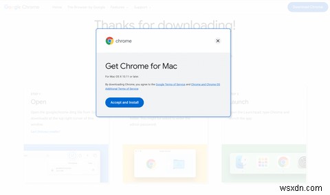 Cách tải xuống Chrome dành cho Mac 