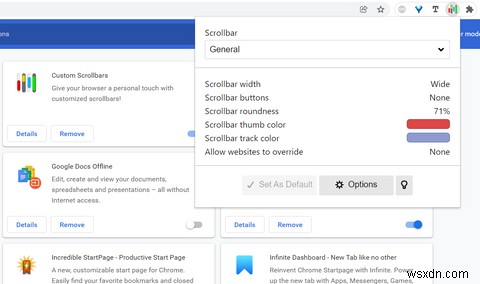 Cách tùy chỉnh thanh cuộn trong Google Chrome với thanh cuộn tùy chỉnh 