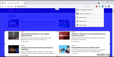 Cách chụp ảnh màn hình toàn trang trong Chrome và Firefox 
