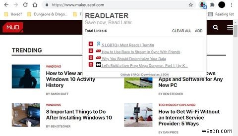 8 Tiện ích mở rộng của Chrome để quản lý danh sách đọc của bạn