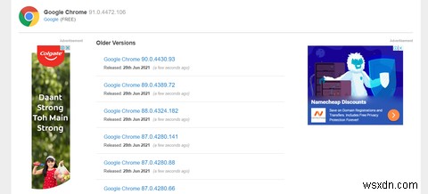 Cách hạ cấp Chrome xuống phiên bản cũ hơn 