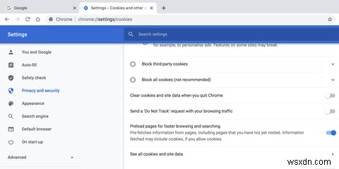 Cách xóa cookie và bộ nhớ cache trong Chrome 