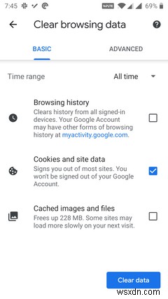 Cách xóa cookie và bộ nhớ cache trong Chrome 