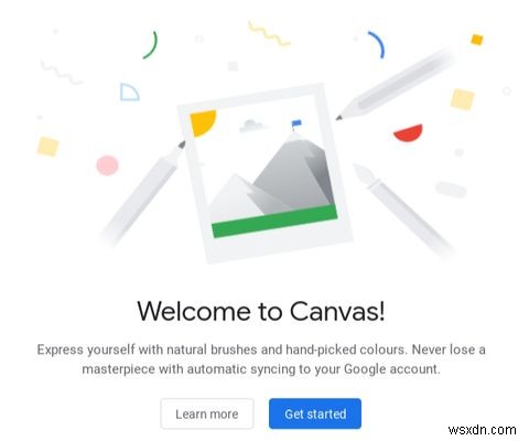 Google Canvas là ứng dụng vẽ cho hình tượng trưng