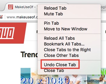 Cách mở lại các tab mà bạn đã vô tình đóng trong trình duyệt của mình