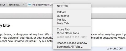 Quản lý tab chính trong Chrome với các tính năng tích hợp này 