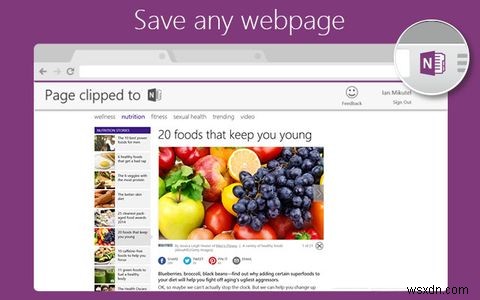 Lưu các mục ưa thích trên web của bạn dưới dạng ghi chú với OneNote Clipper cho Chrome