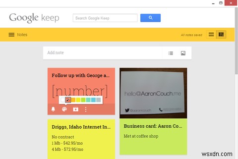 Google Keep dành cho Chrome:Giải pháp trong trình duyệt của bạn để ghi chú nhanh 