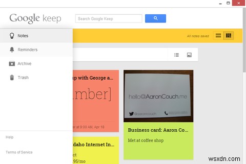 Google Keep dành cho Chrome:Giải pháp trong trình duyệt của bạn để ghi chú nhanh 
