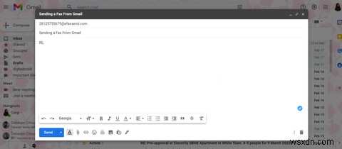 Cách gửi fax từ Gmail 