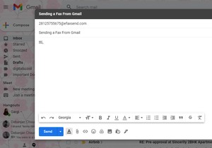 Cách gửi fax từ Gmail 