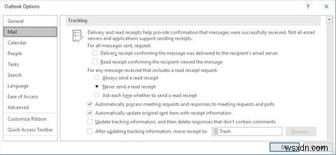 Cách gọi lại một email đã gửi trong Outlook 