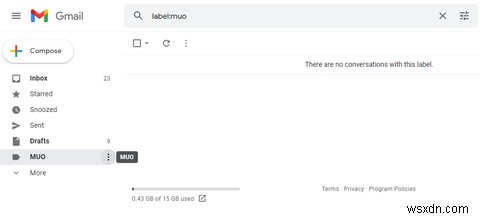 Cách tạo thư mục trong Gmail 