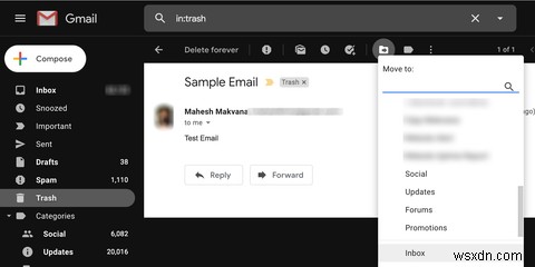 Cách khôi phục email đã xóa từ Gmail 